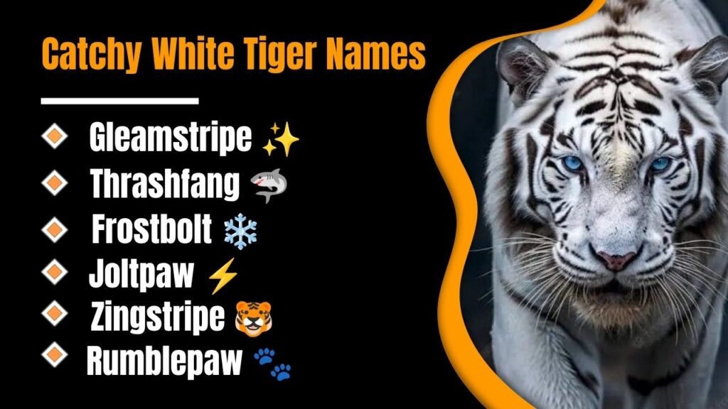 Catchy White Tiger Names