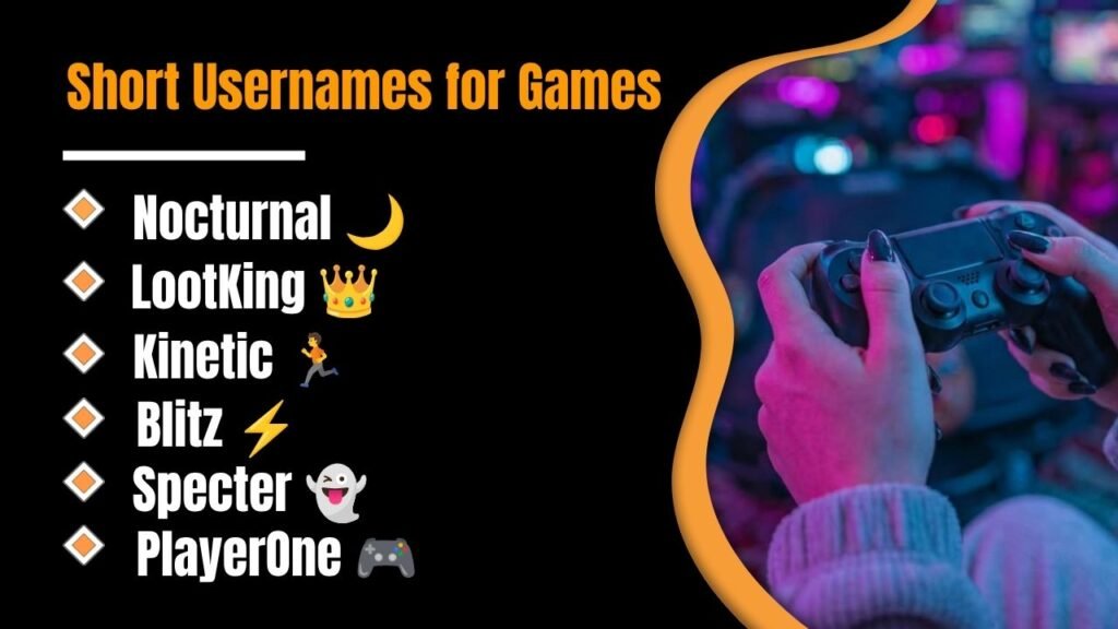 Short Usernames for Games