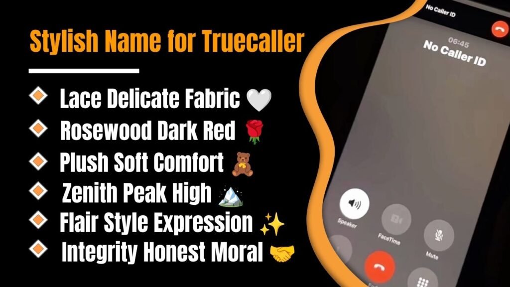 Stylish Name for Truecaller