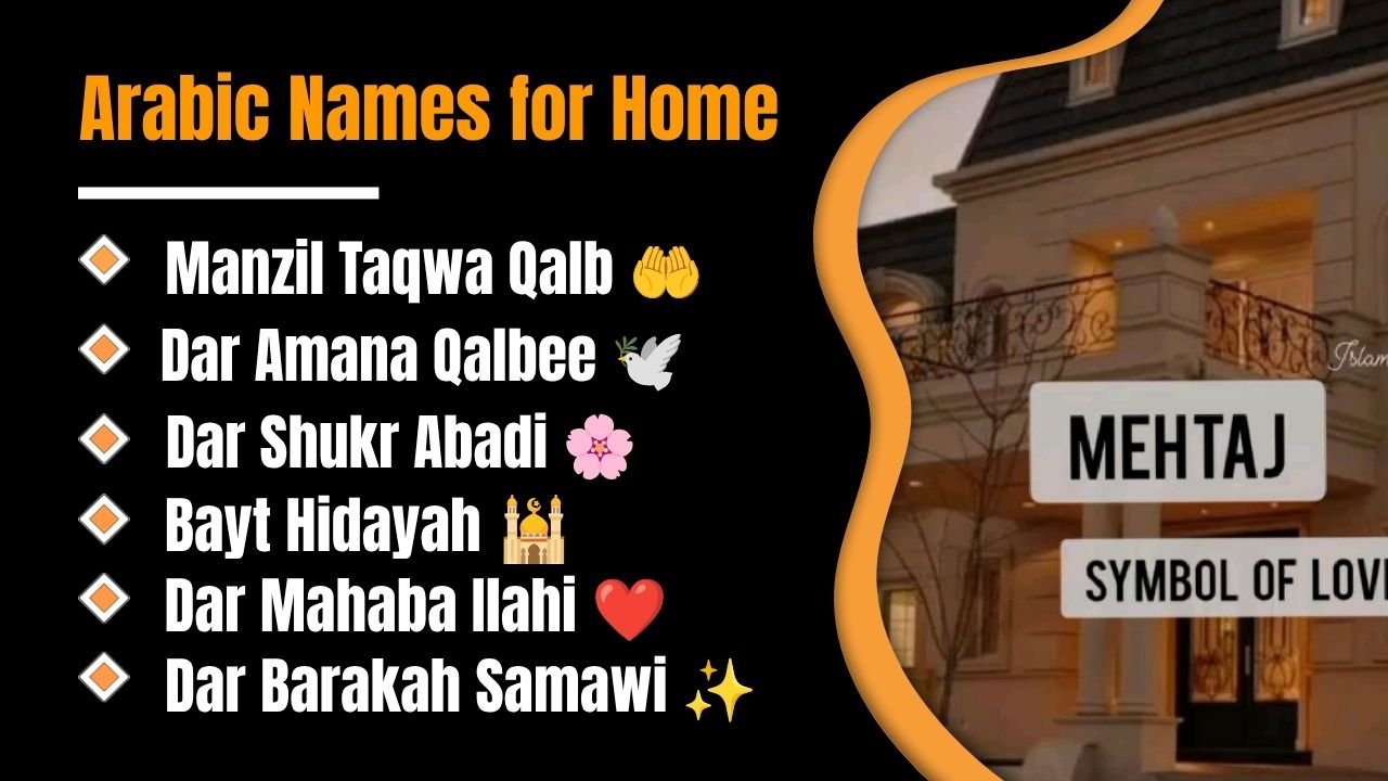 1499+ Unique Arabic Names for Home: That Will Instantly Transform Your House Into a Beautiful Islamic Paradise in 2026!