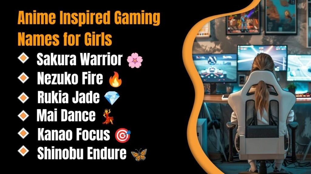 Anime Inspired Gaming Names for Girls