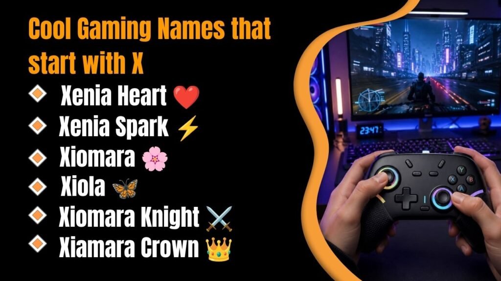 Cool Gaming Names that start with X