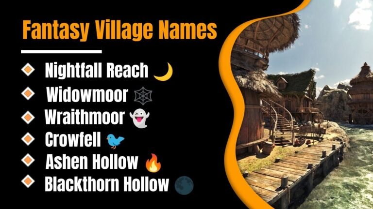 499+ Fantasy Village Names: That Instantly Bring Your Magical World to Life With Legendary Hidden Ideas!