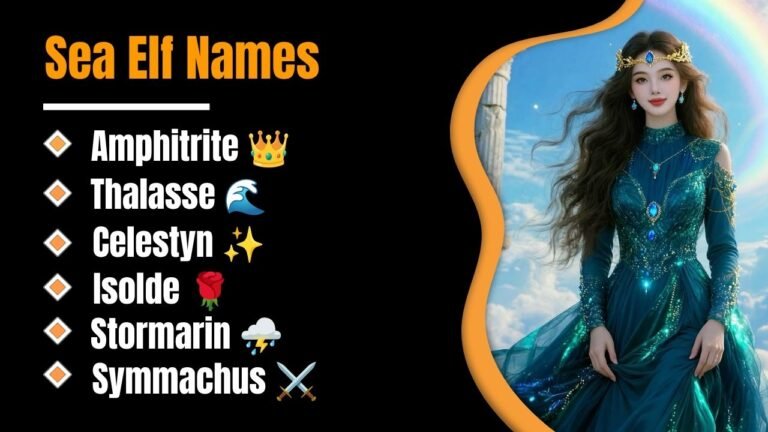800+ Sea Elf Names: That Will Instantly Transform Your Fantasy Character Into An Ocean Legend!
