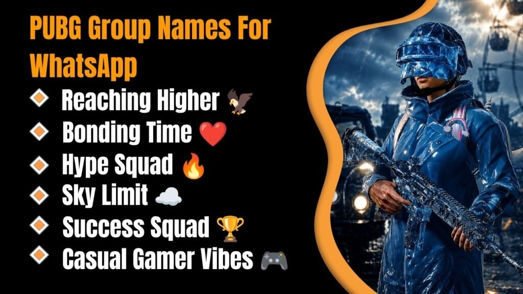 PUBG Group Names For WhatsApp