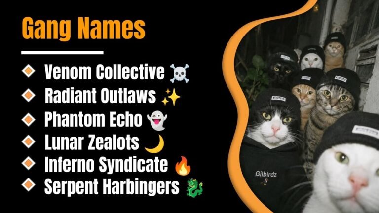 599+ Awesome Gang Names: That Will Instantly Make Your Squad Stand Out in 2026!
