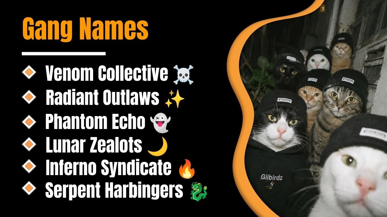 599+ Awesome Gang Names: That Will Instantly Make Your Squad Stand Out in 2026!