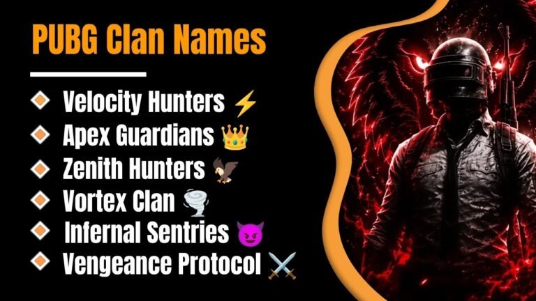 1199+ Best PUBG Clan Names: That Will Make Every Squad Fear Your Team in 2026!